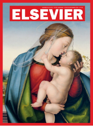 De voorkant van de kersteditie van Elsevier 2016