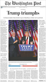 De Washington Post van 9 november 2016