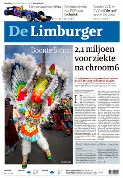 Dagblad de Limburger van 27 februari met de Boonte Störm