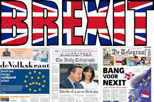 De verslaggeving van de verrassende Brexit in de Nederlandse en internationale kranten