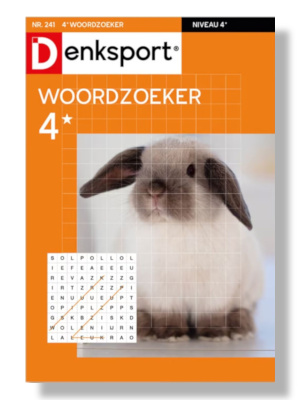 Packshot Denksport Woordzoeker 4* proefabonnement